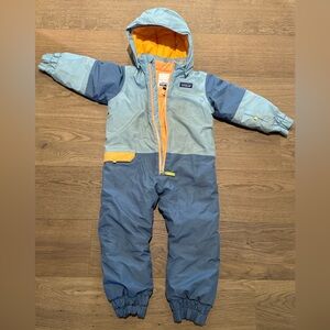 Patagonia Kids' Snowsuit in Blue and Orange size 3
